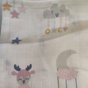 Bulut Ay Geyik Müslin Battaniye